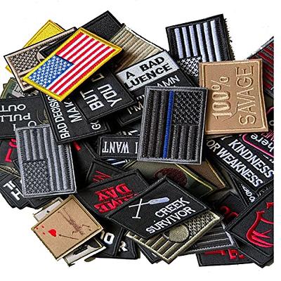  20 Pieces Patches Tactical Morale Embroidery Patches, Military  Funny Patch Full Embroidered Appliques for Tactical Gear : Arts, Crafts &  Sewing