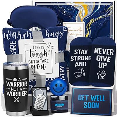  Feel Better Basket, Get Well Soon Gifts for Women Care Package  for Sick Friends After Surgery, Thinking of you Self Care Sympathy Gifts  Box with Blanket Coffee Tumbler for Women Friends 