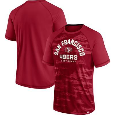 Men's Fanatics Branded Scarlet San Francisco 49ers Front Runner Long Sleeve Hooded T-Shirt