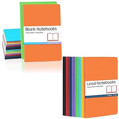 Yexiya A6 Composition Notebook Bulk Notepads Rainbow Spine Journal Notebook  Memo Small Lined Kraft Notebooks 5.35 x 4.13 In Mini Journals Notebooks  School Supplies, 24 Sheets/ 48 Pages(50 Pcs) - Yahoo Shopping