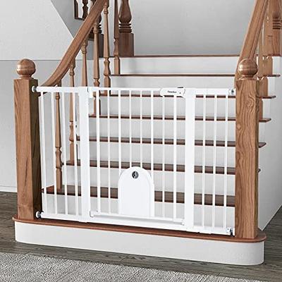 29.5-48.4'' Baby Gate Baby Fences, 30 Tall Pressure Mounted For Doorway  Stairs, Black