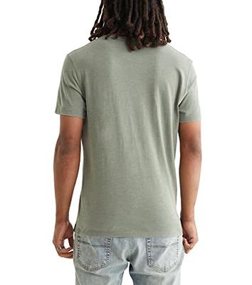 Lucky Brand Men's Venice Burnout Notch Neck Tee Shirt