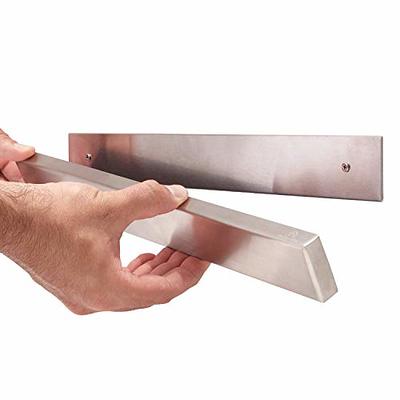 Magnetic knife strip with sharpener