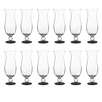 Fifth Avenue Crystal Medallion Stemless Champagne Flutes, Durable Glass, Mimosa, Cocktail Glasses Set, Prosecco Wine Flute, Bar Glassware, Toasting