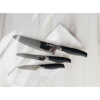 Dura Living 3-Piece Kitchen Knife Set Forged Stainless Steel, Blue