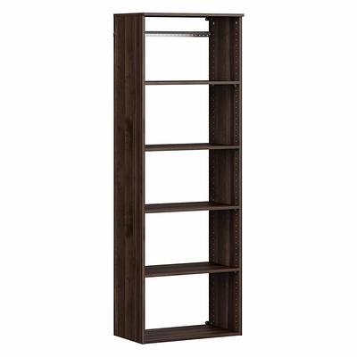 Style+ 25 in. W White Corner Wood Closet Tower