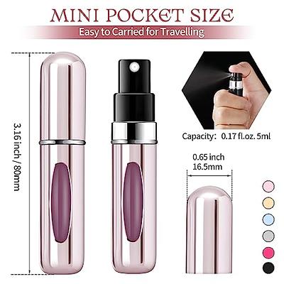 6 Clear Glass 3ml Fine Mist Atomizer Bottles 3 ml w/ Silver Metallic S –  Grand Parfums II