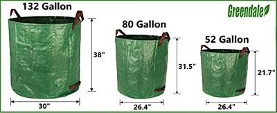 Reusable Garden Yard Waste Bags, 72 Gallons / 80 Gallons / 106