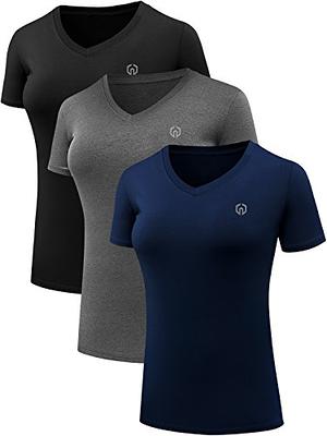 Neleus Compression Tank Top Plus-Size Workout Tops For Women, 3-Pack