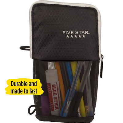 Five Star Stand N Store Pencil Pouch Black/Gray (500112A-WMT) - Yahoo  Shopping