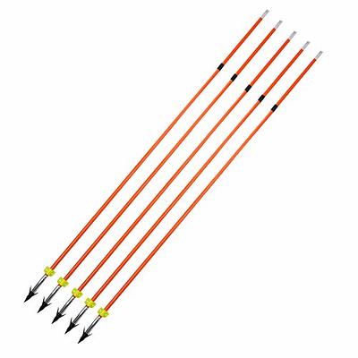  SHARROW 3pcs Archery Bowfishing Arrows with Fishing Reel 40m  Fishing Rope Fiberglass Bowfishing Arrows Kit with Safety Slides for Compound  Bow Recurve Bow Fishing Hunting (Long Arrow tip) : Sports