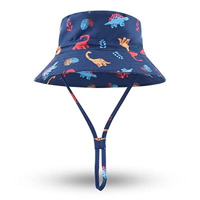 Dionsaur Baby Sun Hat Summer Toddler Boys Bucket Hats UPF50 Kids Beach Hats  Sun Protection Cap for Boys 0-4 Years (Navy Colorful Dinosaur, 50) - Yahoo  Shopping