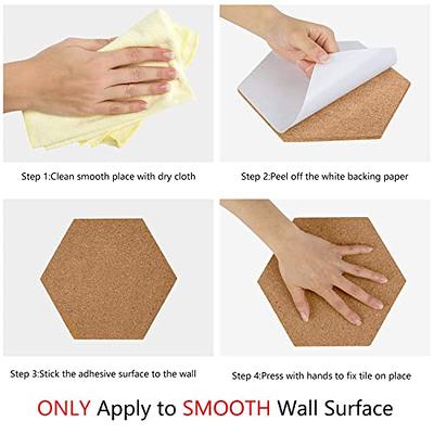 HBlife Hexagon Cork Board Tiles 10 Pack Self-Adhesive Corkboards for Wall  Pin Board Decorative Bulletin Board for Office Home Kitchen with 50  Multi-Color Push Pins - Yahoo Shopping