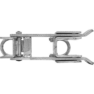  Jake Sales Chain Link Residential Strong Arm Double Gate Latch  - Latches Two Gates Together Without The Need of a Drop Rod - Chain Link  Double Gate Latch for 1-3/8inches Gate