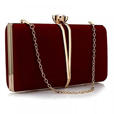 Velvet Woman Shoulder Bag, Women's Velvet Chain Bag