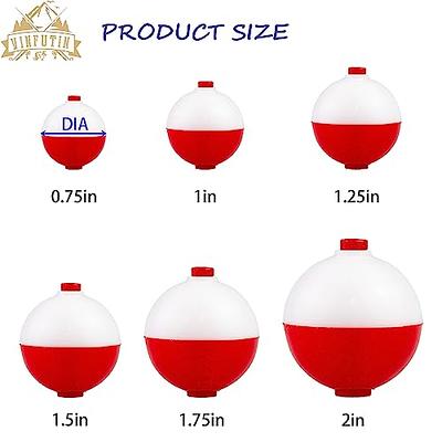 10 1.25 INCH ROUND SNAP ON FOAM FISHING FLOATS BOBBERS FLOAT BOBBER CHOOSE  