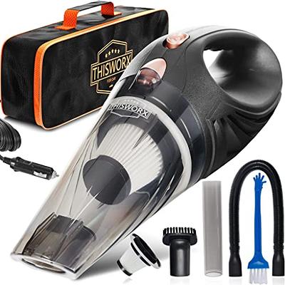 ThisWorx Car Vacuum Cleaner - Car Accessories - Small 12V High Power  Handheld Portable Car Vacuum w/Attachments, 16 Ft Cord & Bag - Detailing  Kit Essentials for Travel, RV Camper - Yahoo Shopping