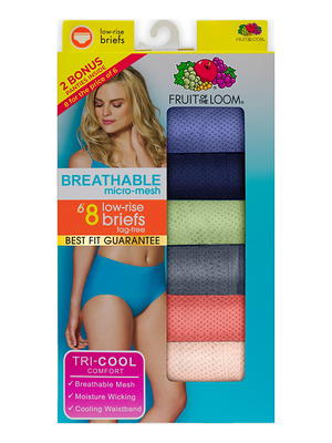 Fruit of the Loom Mens 4-Pack Breathable Micro Mesh Assorted