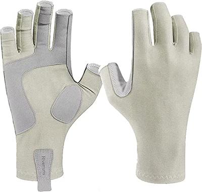 Glacier Glove Islamorada Fingerless Sun Gloves - L - Gray Water