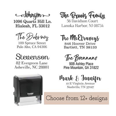 Buy Monogram Address Stamp Self Inking Custom Return Address Stamp