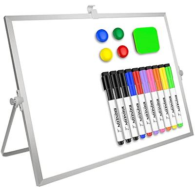White Board Dry Erase for Wall, 10 Markers, 4 Magnets, 1 Eraser