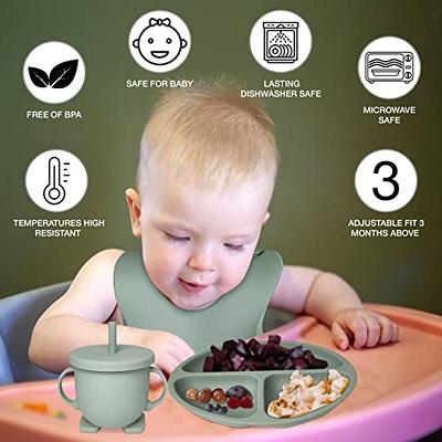 Baby Feeding Set, 13PCS Silicone Baby Self Feeding Set, Toddler Led Weaning  Utensils Set with Suction Bowl and Plate, 3 Set of Baby Spoon and Fork