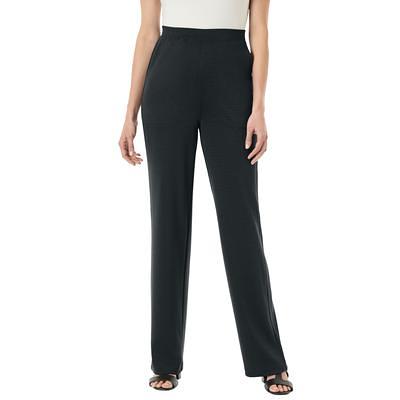 DG2 by Diane Gilman Ponte Knit Pull-On High Rise Flare Pant