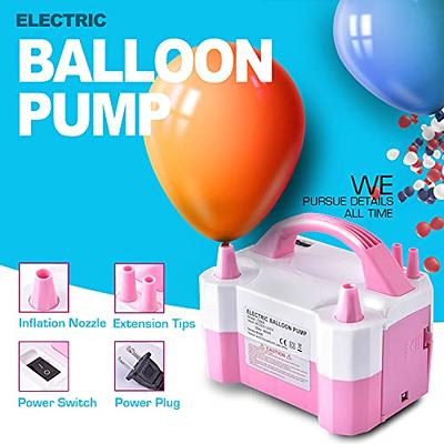 Electric Air Balloon Pump, Portable Dual Nozzle Electric Balloon