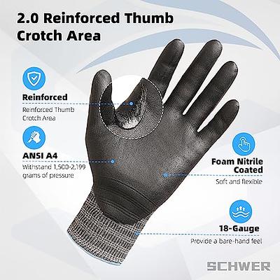 Schwer Highest Level Cut Resistant Work Gloves for Extreme