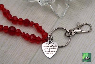 Dolly Quote, Keychain For Women, Keyring Purse, Cute Key Chain