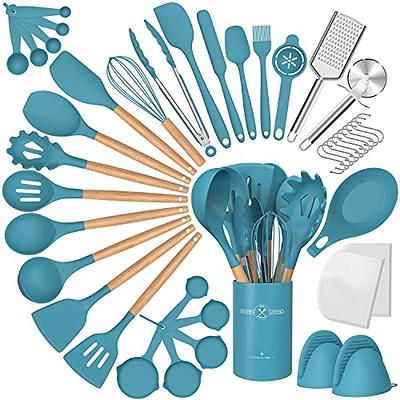 HOTEC Food Grade Silicone Rubber Spatula Set for Kitchen Baking, Cooking,  and Mixing High Heat Resistant Non Stick Dishwasher Safe BPA-Free Set of 5  Grey - Yahoo Shopping