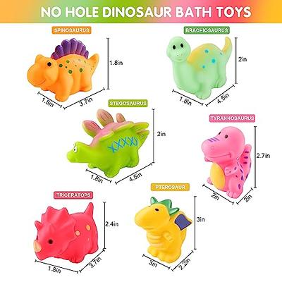 Mold Free Baby Bath Toys for Kids Ages 1-3,6 pcs No Hole No Mold