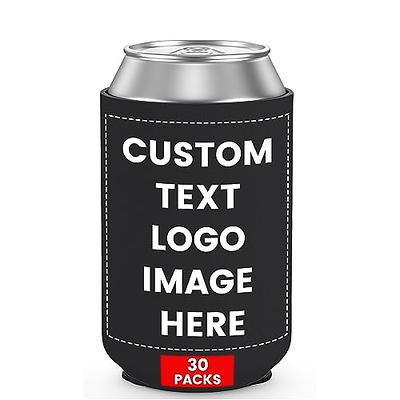 Custom Can Sleeve Beer Coolers Bulk Personalized Can Cooler With Photo Logo  Customized Insulated Beverage Bottle Holder for Party Weddings Fishing