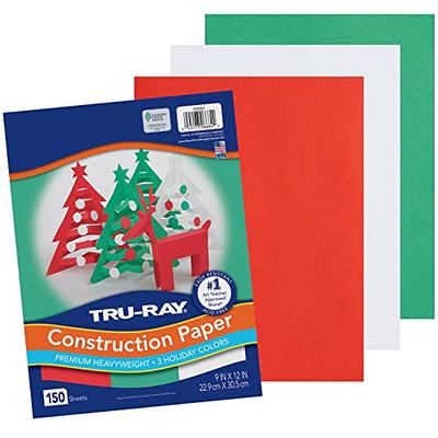Tru-Ray Sulphite Construction Paper, 12 x 18 Inches, Holiday Red, 50 Sheets  