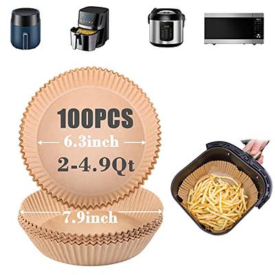 Air Fryer Disposable Paper Liner, 6.5 In Non-stick Air Fryer Liners Baking  Paper, Round Parchment Paper Sheets (100)