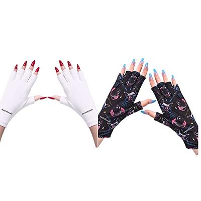 MelodySusie UV Glove for Gel Nail Lamp, Professional UPF50+ UV Protection  Gloves for Manicures, Nail Art Skin Care Fingerless Anti UV Glove Protect  Hands from UV Harm - Yahoo Shopping