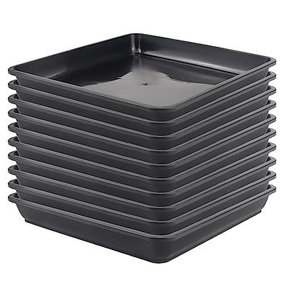 Rectangle Durable Indoor Outdoor Plastic Tray Saucers Drip Trays