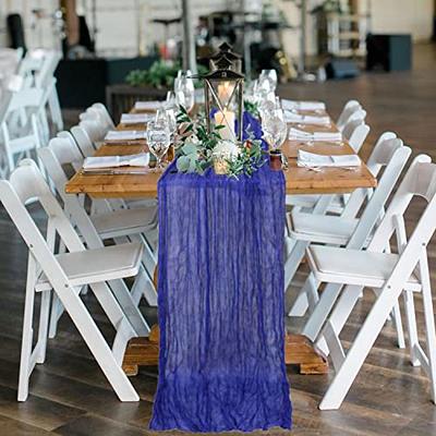 MODFUNS Royal Blue Gauze Fabric Wedding Cheesecloth Table Runner 36 x10FT Sheer  Wedding Cheese Table Cloth Bulk Gauze Clothes Rustic Boho Table Cover  Overlay for Birthday Party Bridal Shower Decor - Yahoo