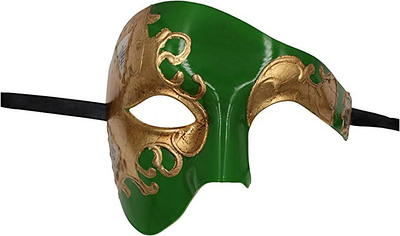 Luxury Mask Vintage Phantom of the Opera Mask – Venetian Half Face Mask –  Costume Party, Masquerade Ball Carnival Mardi Gras