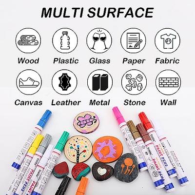 Permanent Paint Pens Markers,Single Color Oil Based Paint Markers,Quick  Drying Waterproof Marker Pen for Metal,Rock,Mugs-Black - Yahoo Shopping