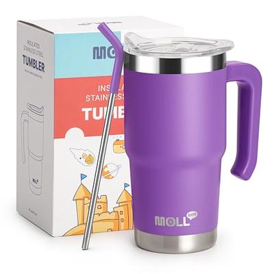 JoyJolt 12 oz. Purple Stainless Steel Vacuum Insulated Travel