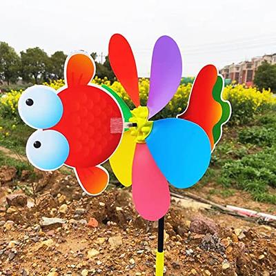 Three-dimensional Windmill Cartoon Children Toys Home Garden Decoration  Wind Spinner Whirligig Yard Decor Garden Yard Party