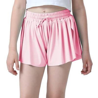 Girls Flowy Shorts,Youth/Toddler Kids Butterfly Shorts with Spandex