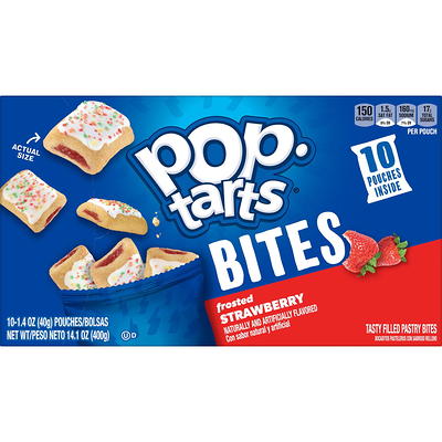 Pop-Tarts Frosted Strawberry Instant Breakfast Toaster Pastries,  Shelf-Stable, Ready-to-Eat, 13.5 oz, 8 Count Box