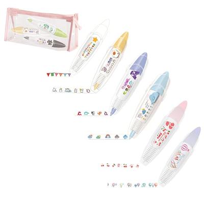 Ally-Pocket Tape Pen,Ally-Pocket-DIY Cute Animals Press Type Decorative  Pen,2023 New DIY Lace Decoration Tape Pen,Cute Scrapbooking Diary  Decorative