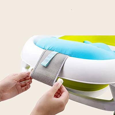 Newborn Shower Mat Infant Bathtub Baby Bath Tub Pillow Pad Lounger Air  Cushion`