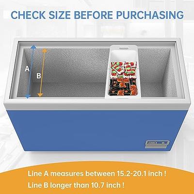 Adjustable Chest Freezer Organizer Basket: 2 Piece Universal Freezer  Storage Bins with Handle - Deep Freezer Organizer Bins Expandable(White) -  Yahoo Shopping