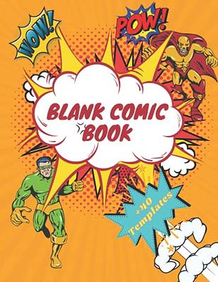 Blank Comic Strip: Blank Comic Book - 8.5x11 with 6 Panel Basic, 110 Pages,  Make Your Own Comics with This Comic Book Drawing Paper, Comic Book  Template Vol.2: Blank Comic Books by