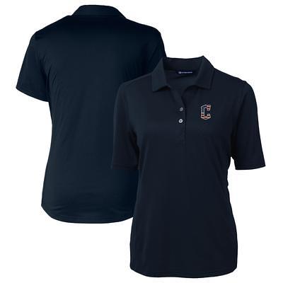 Women's Milwaukee Brewers Cutter & Buck Navy DryTec Virtue Eco Pique  Recycled Polo