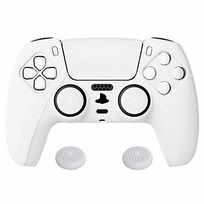 PlayVital Samurai Edition White Anti-Slip Controller Grip Silicone